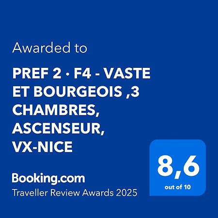 Pref 2 - F4 - Vaste Et Bourgeois ,3 Chambres, Ascenseur, Vx-ניס מראה חיצוני תמונה